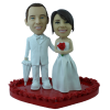 Figurine personnalisée mariage pluvieux mariage heureux