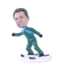 Figurine personnalisée skieur