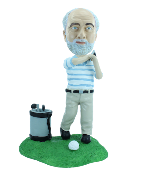 Cadeau humoristique golf - Figurine Golfeur en colère