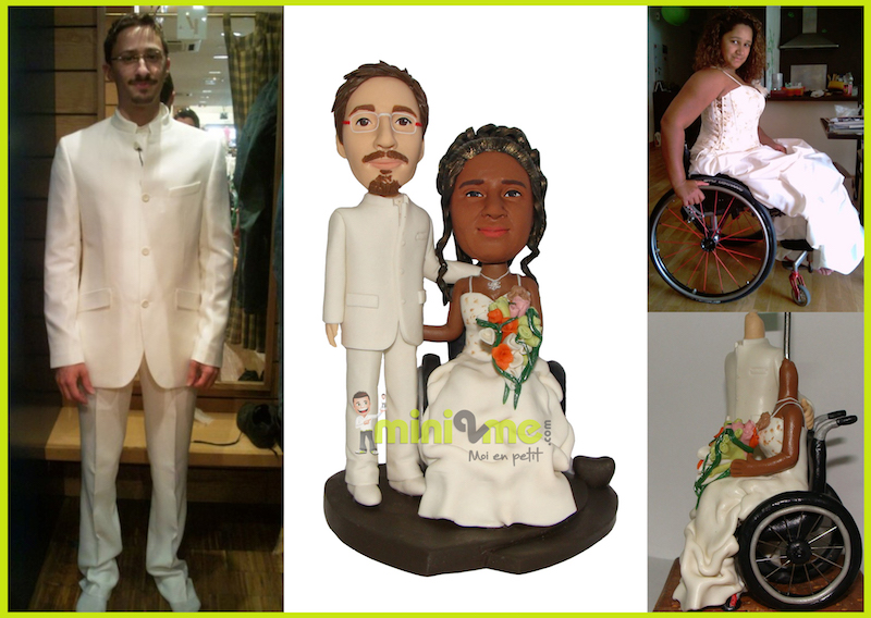 Figurine totalmente personalizzate di matrimonio